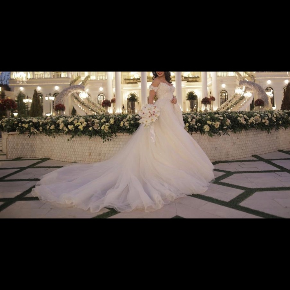 SALE 🎉Wedding dress mermaid with over skirt